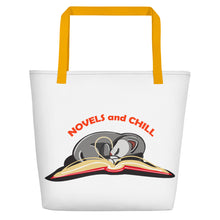 Load image into Gallery viewer, Novels and Chill Beach Bag