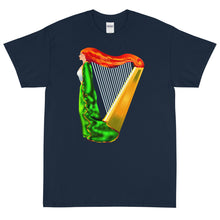 Load image into Gallery viewer, Erin the Enchantress Irish Harp Short Sleeve T-Shirt