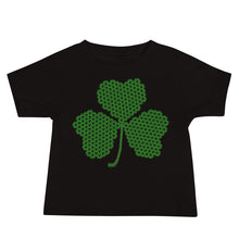 Load image into Gallery viewer, Crochet Lace Celtic Knots Shamrock Baby Jersey Short Sleeve Tee