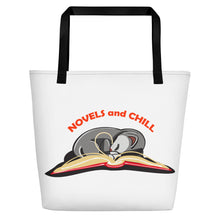 Load image into Gallery viewer, Novels and Chill Beach Bag