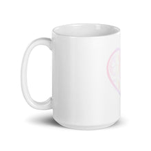Load image into Gallery viewer, Pastel Crochet Lace Heart Mug