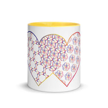 Load image into Gallery viewer, Complementary Hearts Mug with Color Inside