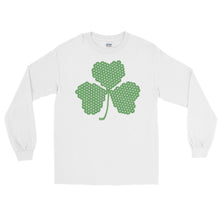 Load image into Gallery viewer, Crochet Lace Celtic Knots Shamrock Men’s Long Sleeve Shirt