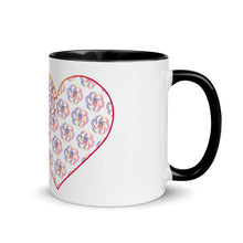 Load image into Gallery viewer, Complementary Hearts Mug with Color Inside