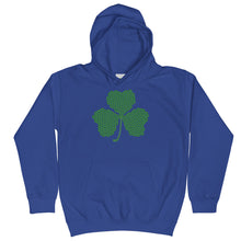 Load image into Gallery viewer, Crochet Lace Celtic Knots Shamrock Kids Hoodie