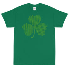 Load image into Gallery viewer, Crochet Lace Celtic Knots Shamrock Short Sleeve T-Shirt