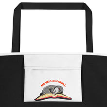 Load image into Gallery viewer, Novels and Chill Beach Bag