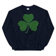 Load image into Gallery viewer, Crochet Lace Celtic Knots Shamrock Unisex Sweatshirt