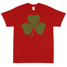 Load image into Gallery viewer, Crochet Lace Celtic Knots Shamrock Short Sleeve T-Shirt