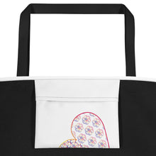 Load image into Gallery viewer, Complementary Hearts Beach Bag