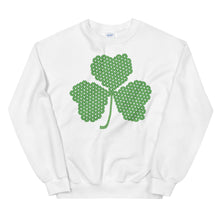 Load image into Gallery viewer, Crochet Lace Celtic Knots Shamrock Unisex Sweatshirt