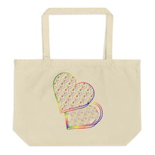 Load image into Gallery viewer, Sweetheart Box Multicolor Large organic tote bag