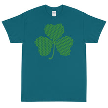 Load image into Gallery viewer, Crochet Lace Celtic Knots Shamrock Short Sleeve T-Shirt