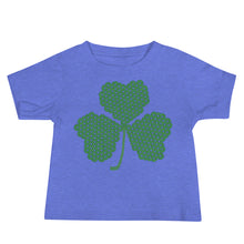 Load image into Gallery viewer, Crochet Lace Celtic Knots Shamrock Baby Jersey Short Sleeve Tee