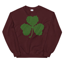 Load image into Gallery viewer, Crochet Lace Celtic Knots Shamrock Unisex Sweatshirt