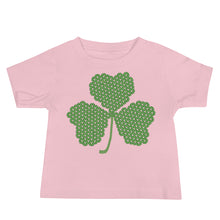 Load image into Gallery viewer, Crochet Lace Celtic Knots Shamrock Baby Jersey Short Sleeve Tee