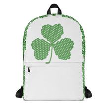 Load image into Gallery viewer, Crochet Lace Celtic Knots Shamrock Backpack