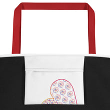 Load image into Gallery viewer, Complementary Hearts Beach Bag