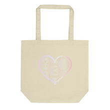 Load image into Gallery viewer, Pastel Crochet Lace Heart Eco Tote Bag