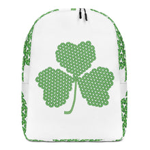 Load image into Gallery viewer, Crochet Lace Celtic Knots Shamrock Minimalist Backpack