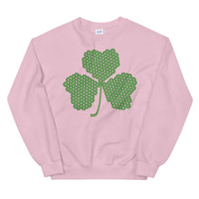 Load image into Gallery viewer, Crochet Lace Celtic Knots Shamrock Unisex Sweatshirt