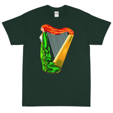 Load image into Gallery viewer, Erin the Enchantress Irish Harp Short Sleeve T-Shirt