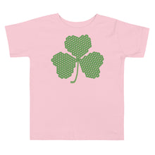 Load image into Gallery viewer, Crochet Lace Celtic Knots Shamrock Toddler Short Sleeve Tee