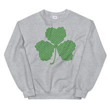 Load image into Gallery viewer, Crochet Lace Celtic Knots Shamrock Unisex Sweatshirt