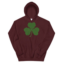 Load image into Gallery viewer, Crochet Lace Celtic Knots Shamrock Unisex Hoodie