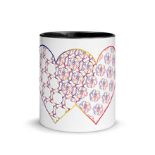 Load image into Gallery viewer, Complementary Hearts Mug with Color Inside