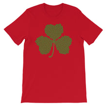 Load image into Gallery viewer, Crochet Lace Celtic Knots Shamrock Short-Sleeve Unisex T-Shirt