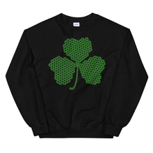 Load image into Gallery viewer, Crochet Lace Celtic Knots Shamrock Unisex Sweatshirt
