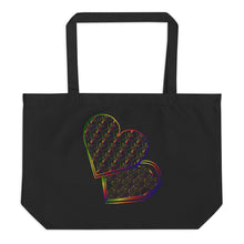 Load image into Gallery viewer, Sweetheart Box Multicolor Large organic tote bag