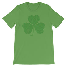 Load image into Gallery viewer, Crochet Lace Celtic Knots Shamrock Short-Sleeve Unisex T-Shirt