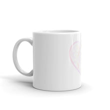 Load image into Gallery viewer, Pastel Crochet Lace Heart Mug