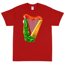 Load image into Gallery viewer, Erin the Enchantress Irish Harp Short Sleeve T-Shirt
