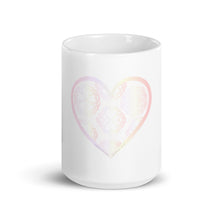 Load image into Gallery viewer, Pastel Crochet Lace Heart Mug