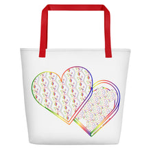 Load image into Gallery viewer, Sweetheart Box Multicolor Beach Bag