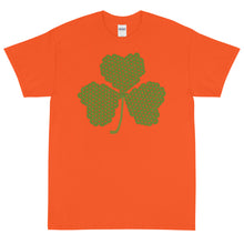 Load image into Gallery viewer, Crochet Lace Celtic Knots Shamrock Short Sleeve T-Shirt