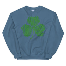 Load image into Gallery viewer, Crochet Lace Celtic Knots Shamrock Unisex Sweatshirt