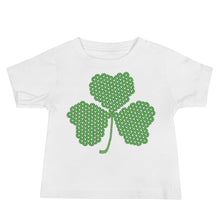 Load image into Gallery viewer, Crochet Lace Celtic Knots Shamrock Baby Jersey Short Sleeve Tee