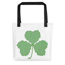 Load image into Gallery viewer, Crochet Lace Celtic Knots Shamrock Tote bag