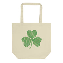 Load image into Gallery viewer, Crochet Lace Celtic Knots Shamrock Eco Tote Bag
