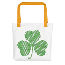 Load image into Gallery viewer, Crochet Lace Celtic Knots Shamrock Tote bag