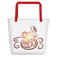 Load image into Gallery viewer, Delighted Stylus Studio Dragon Beach Bag