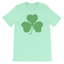 Load image into Gallery viewer, Crochet Lace Celtic Knots Shamrock Short-Sleeve Unisex T-Shirt