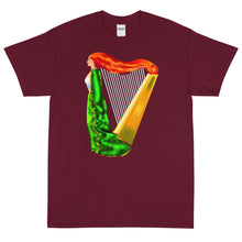 Load image into Gallery viewer, Erin the Enchantress Irish Harp Short Sleeve T-Shirt