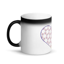 Load image into Gallery viewer, Complementary Hearts Matte Black Magic Mug