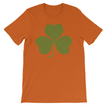 Load image into Gallery viewer, Crochet Lace Celtic Knots Shamrock Short-Sleeve Unisex T-Shirt