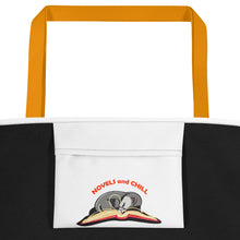 Load image into Gallery viewer, Novels and Chill Beach Bag